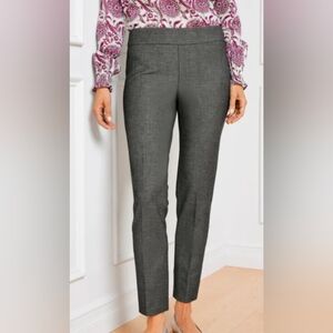 Talbot's Chatham Ankle Pant Size 16 Sharkskin Black Multi